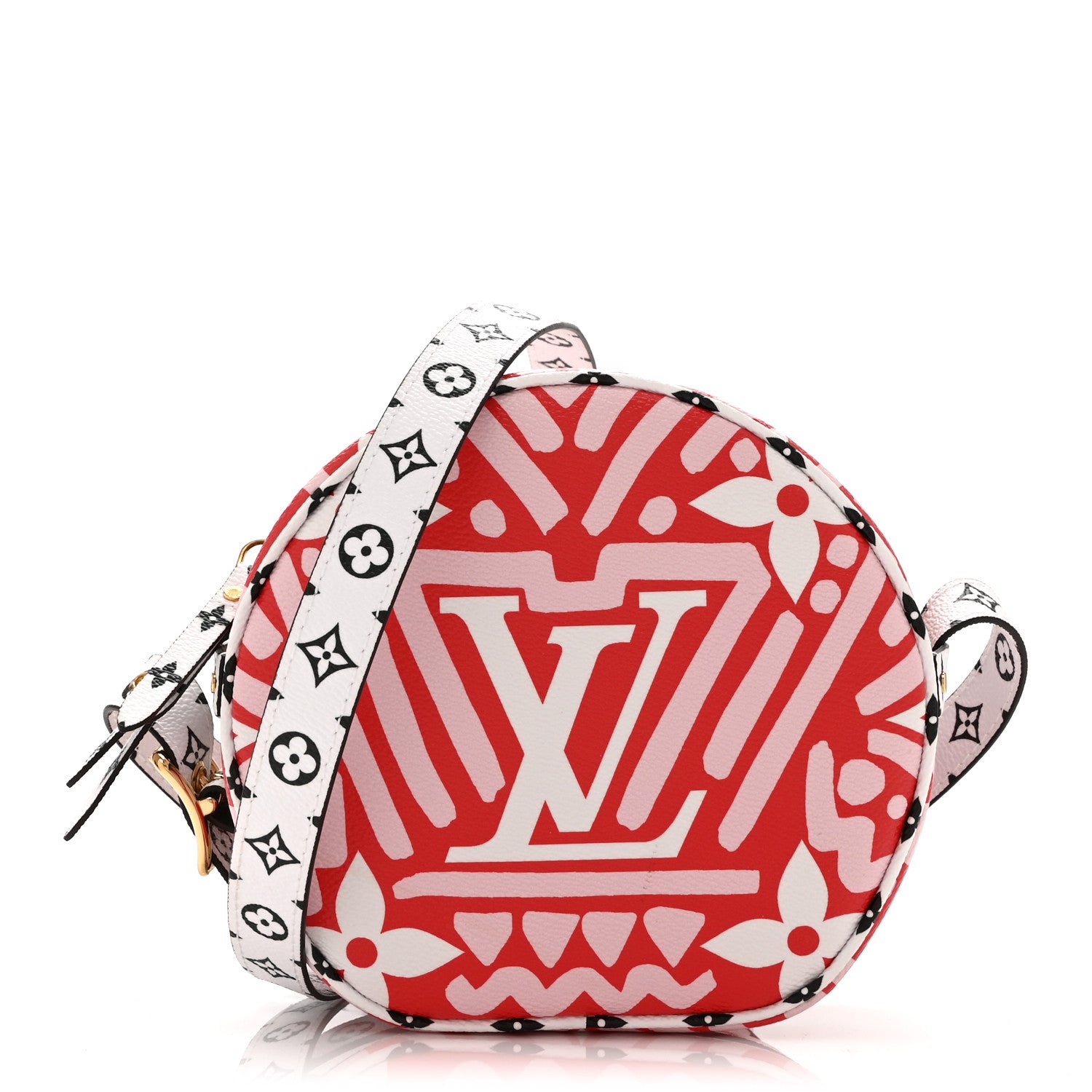 Louis Vuitton Monogram Giant Crafty Boite Chapeau Souple PM Rouge Rose Creme 1 of 9