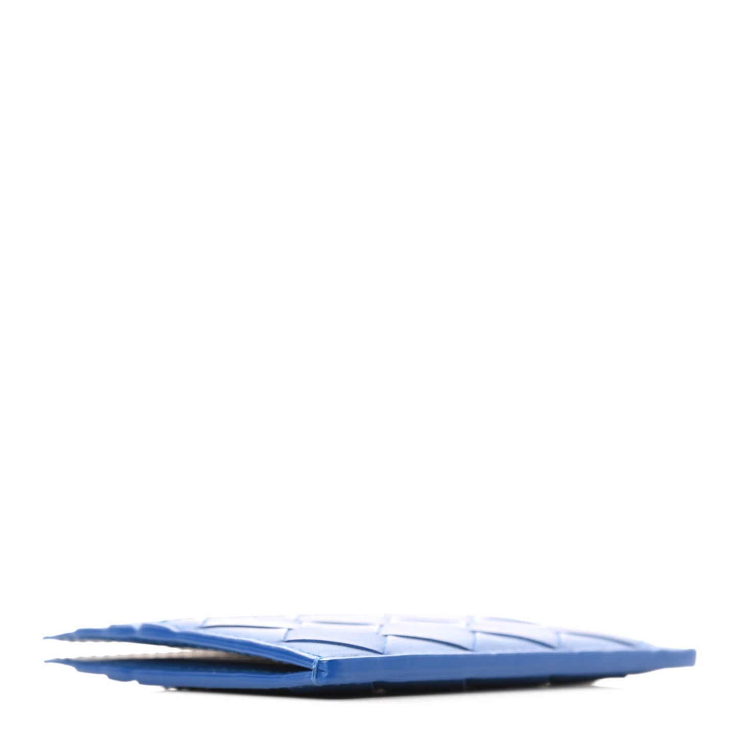 Nappa Intrecciato Card Holder Cobalt