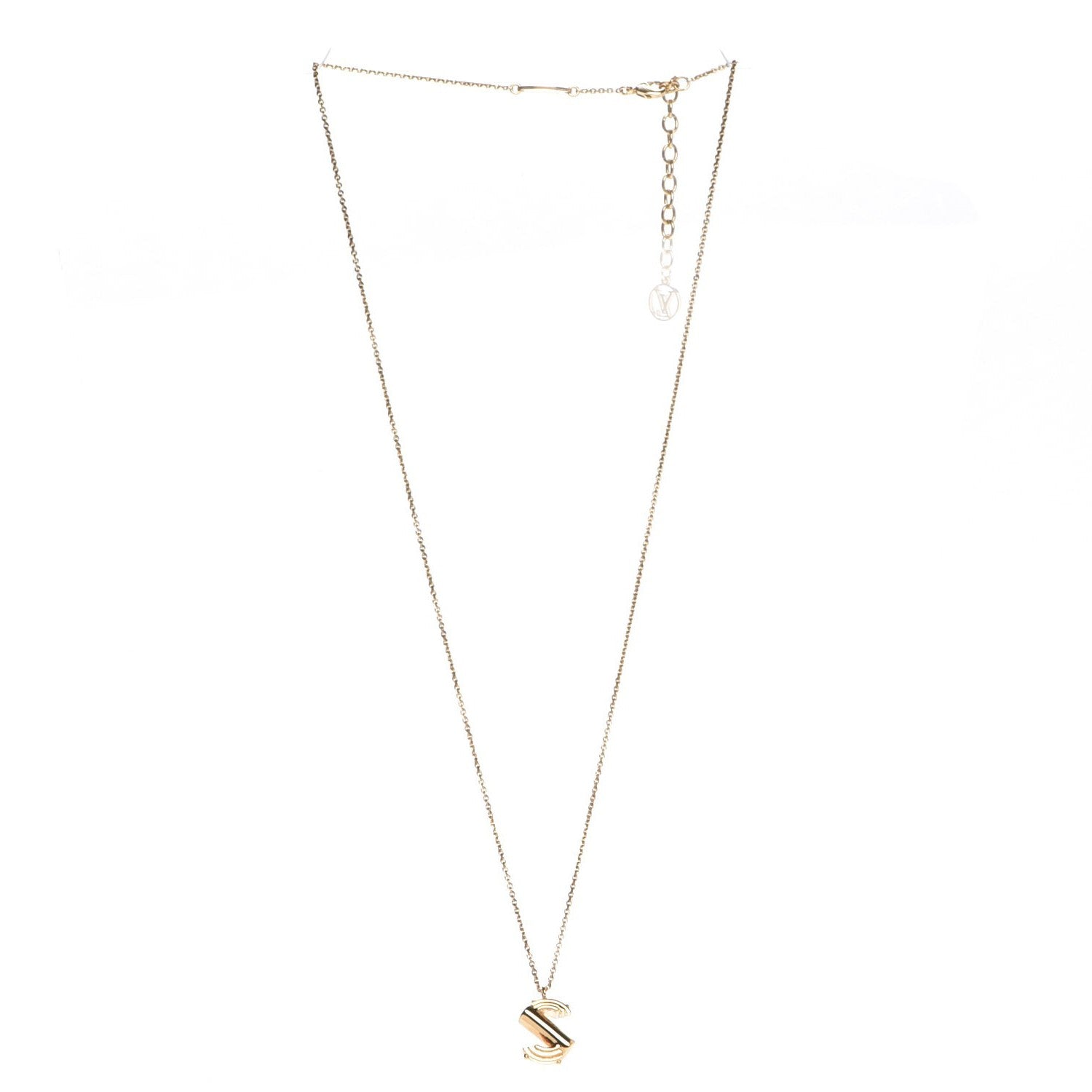 Louis Vuitton LV And Me Letter S Necklace Gold 4 of 8