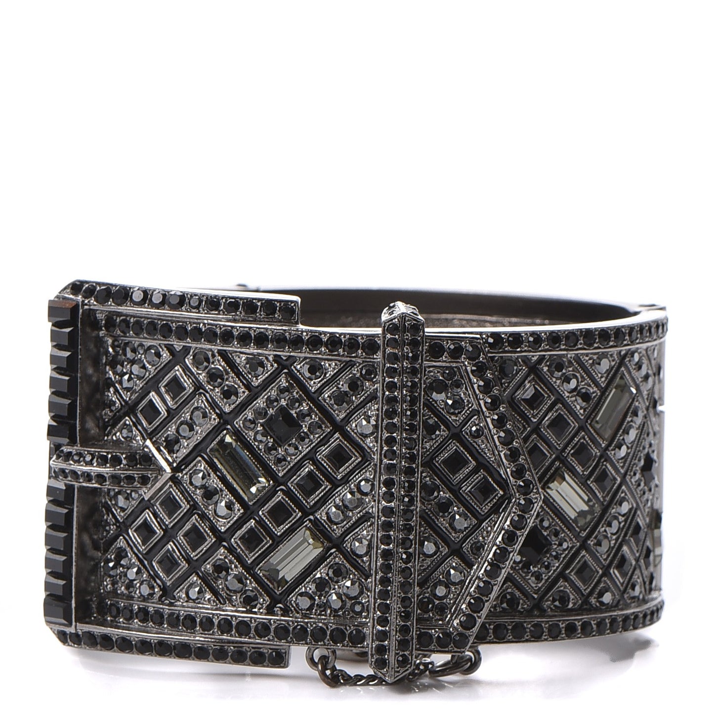 Ruthenium Crystal CC Wide Cuff
