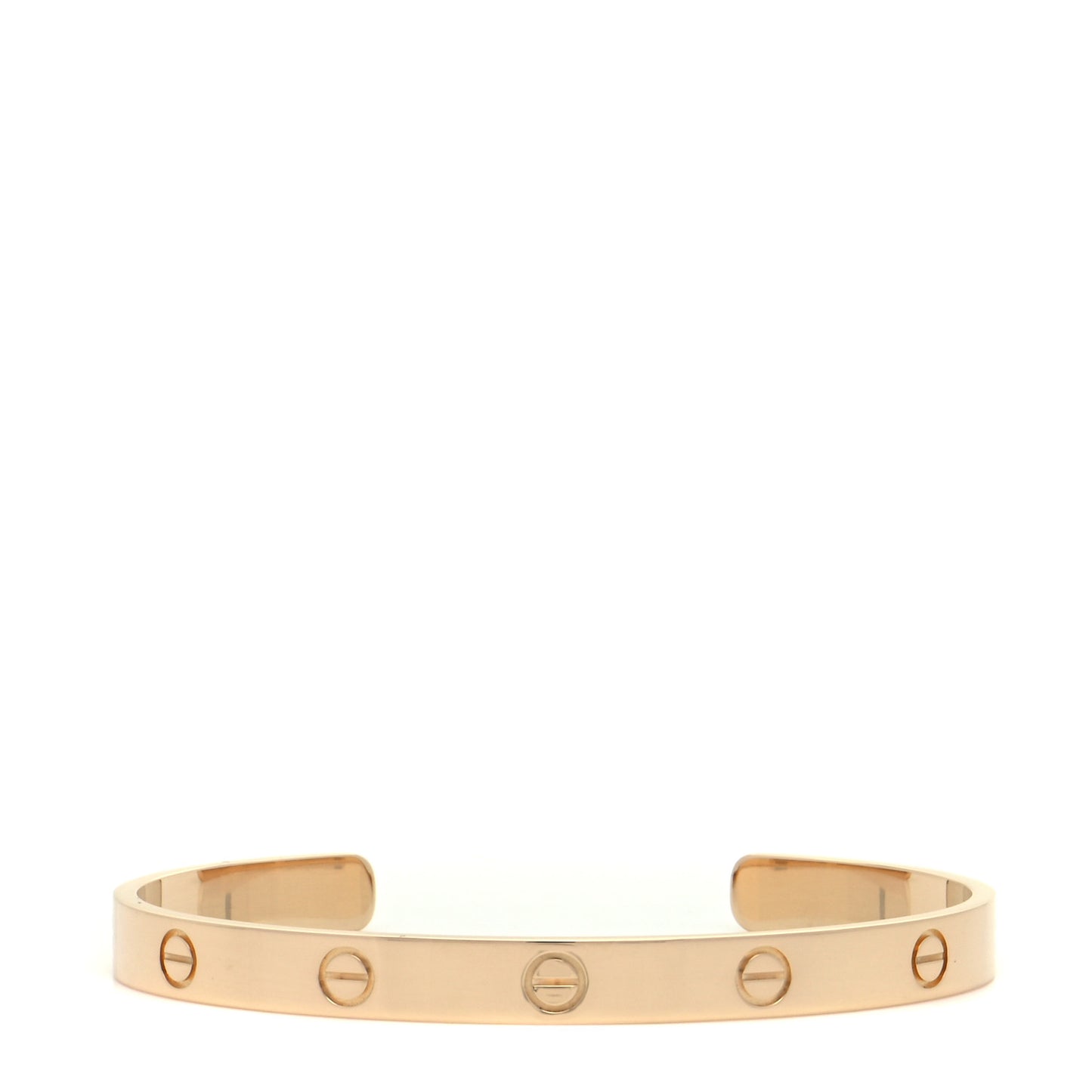18K Yellow Gold LOVE Cuff Bracelet 19