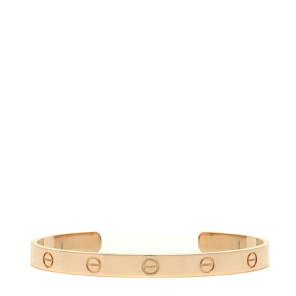 Cartier 18K Yellow Gold LOVE Cuff Bracelet 19 1 of 7