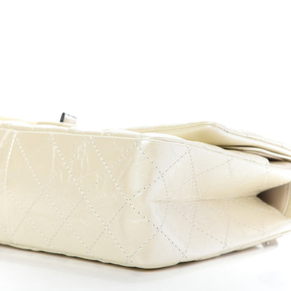 Chanel Metallic Aged Calfskin Quilted 2.55 Reissue 226 Flap White 7 of 9