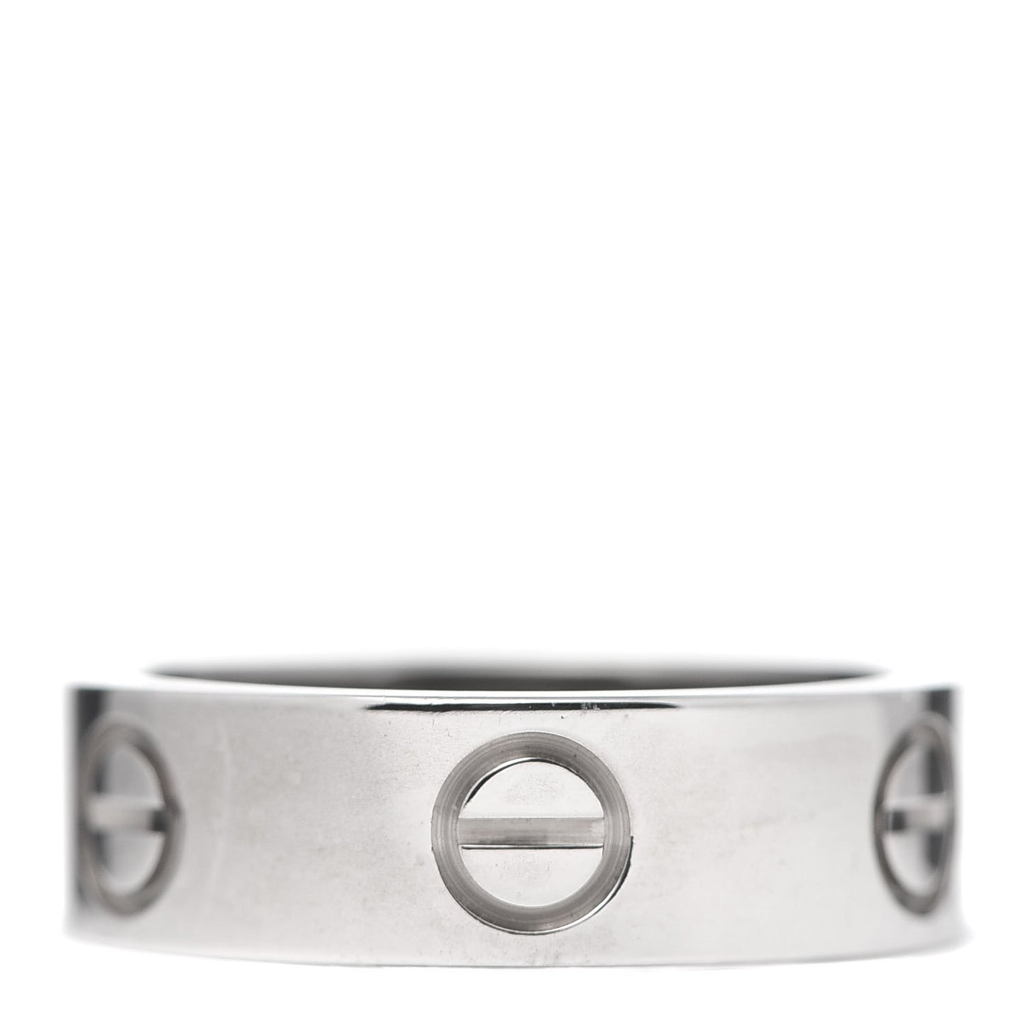 18K White Gold 5.5mm LOVE Ring 50 5.25