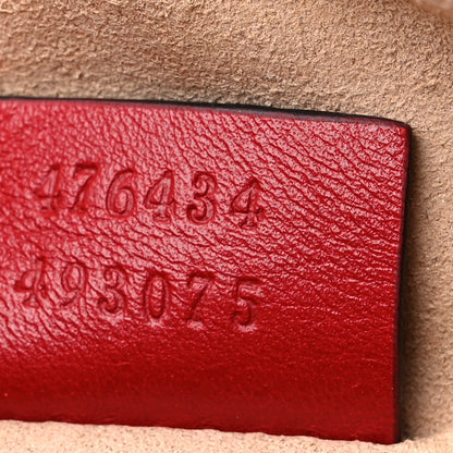 Gucci Calfskin Matelasse GG Marmont Belt Bag 95 38 Hibiscus Red 7 of 17