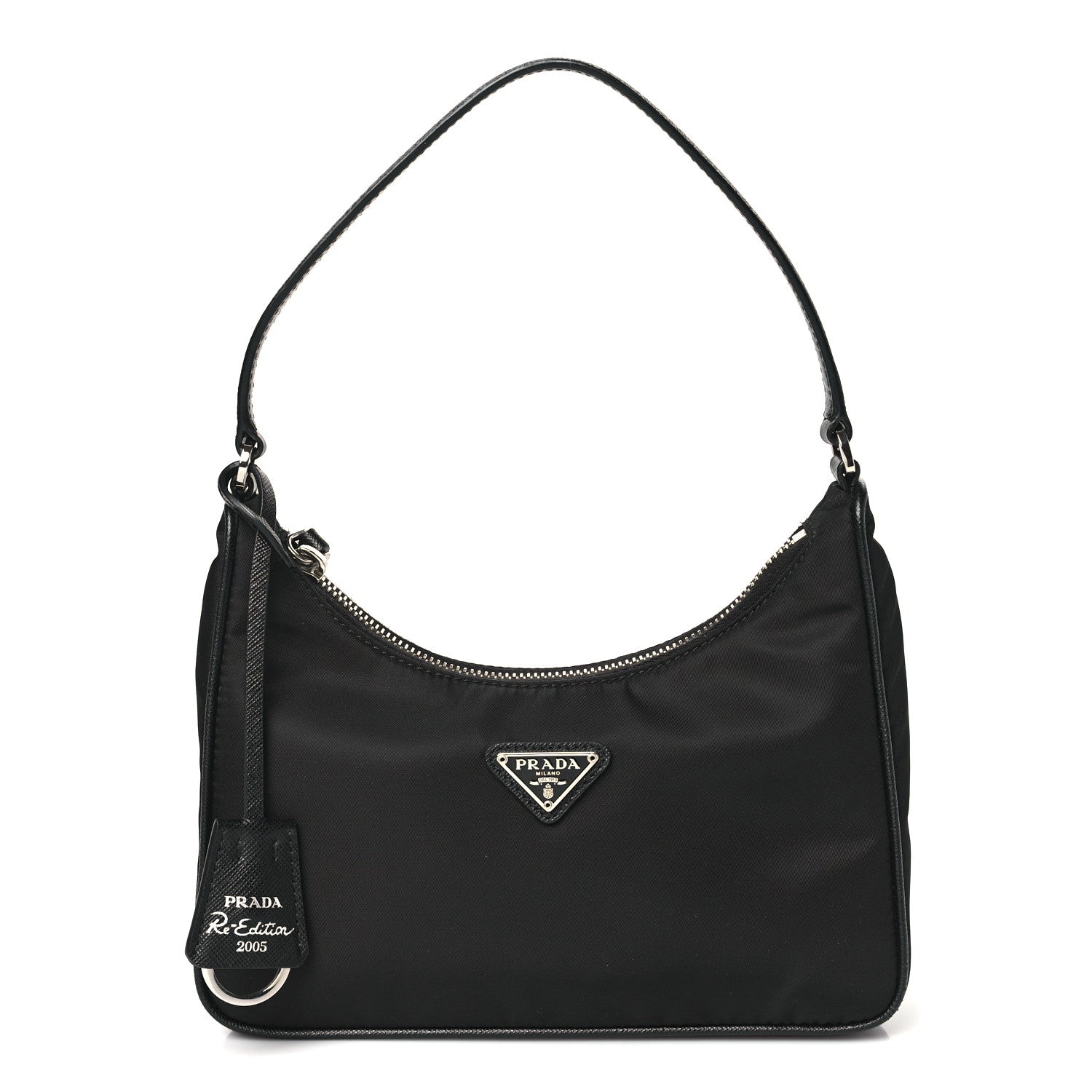 Prada Tessuto Nylon Saffiano Mini Re-Edition 2005 Bag Black 1 of 11