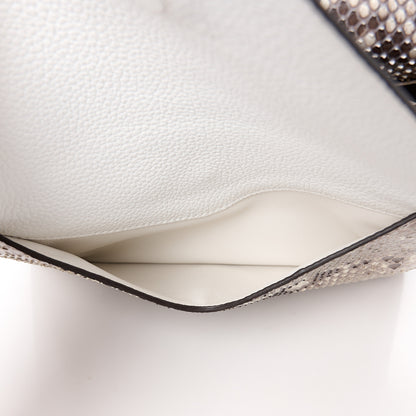 Louis Vuitton Snakeskin Monogram Double V Creme 6 of 11