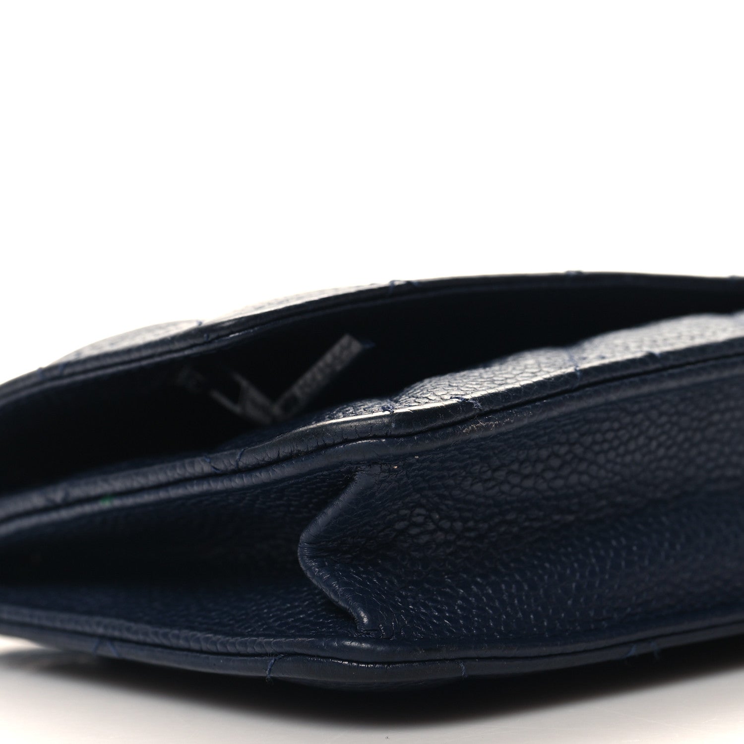 Chanel Caviar Quilted Wallet on Chain WOC Navy Blue 10 of 14