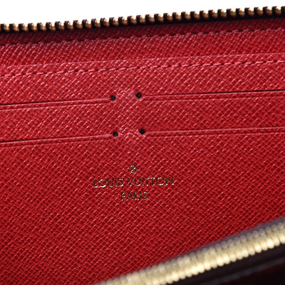 Louis Vuitton Damier Ebene Clemence Wallet Cherry 6 of 8