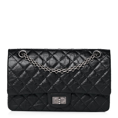 Chanel Aged Calfskin Quilted 2.55 Reissue 225 Flap Black 1 of 15