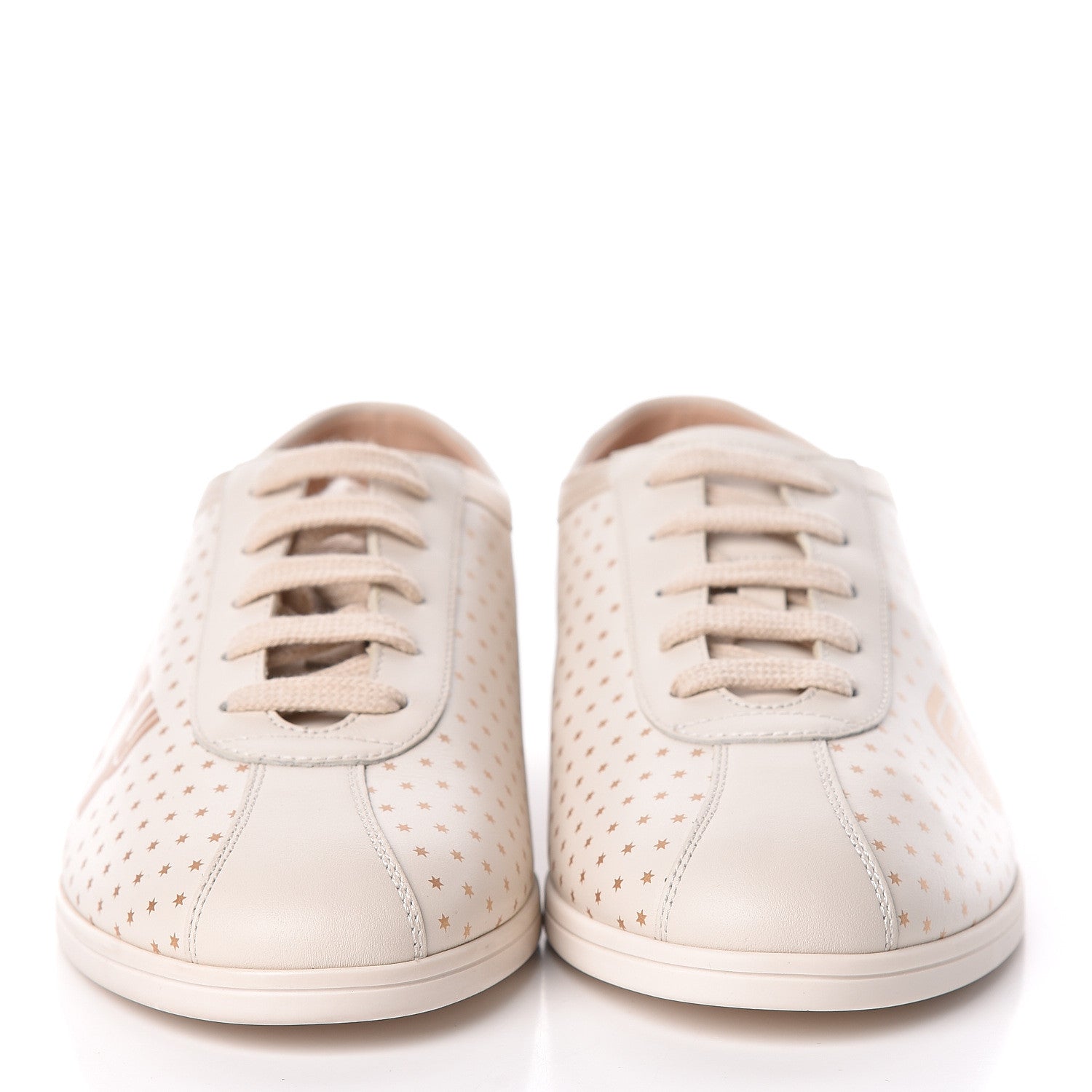 Gucci X SEGA Calfskin GUCCY Stars Womens Falacer Sneakers 39 White 2 of 10