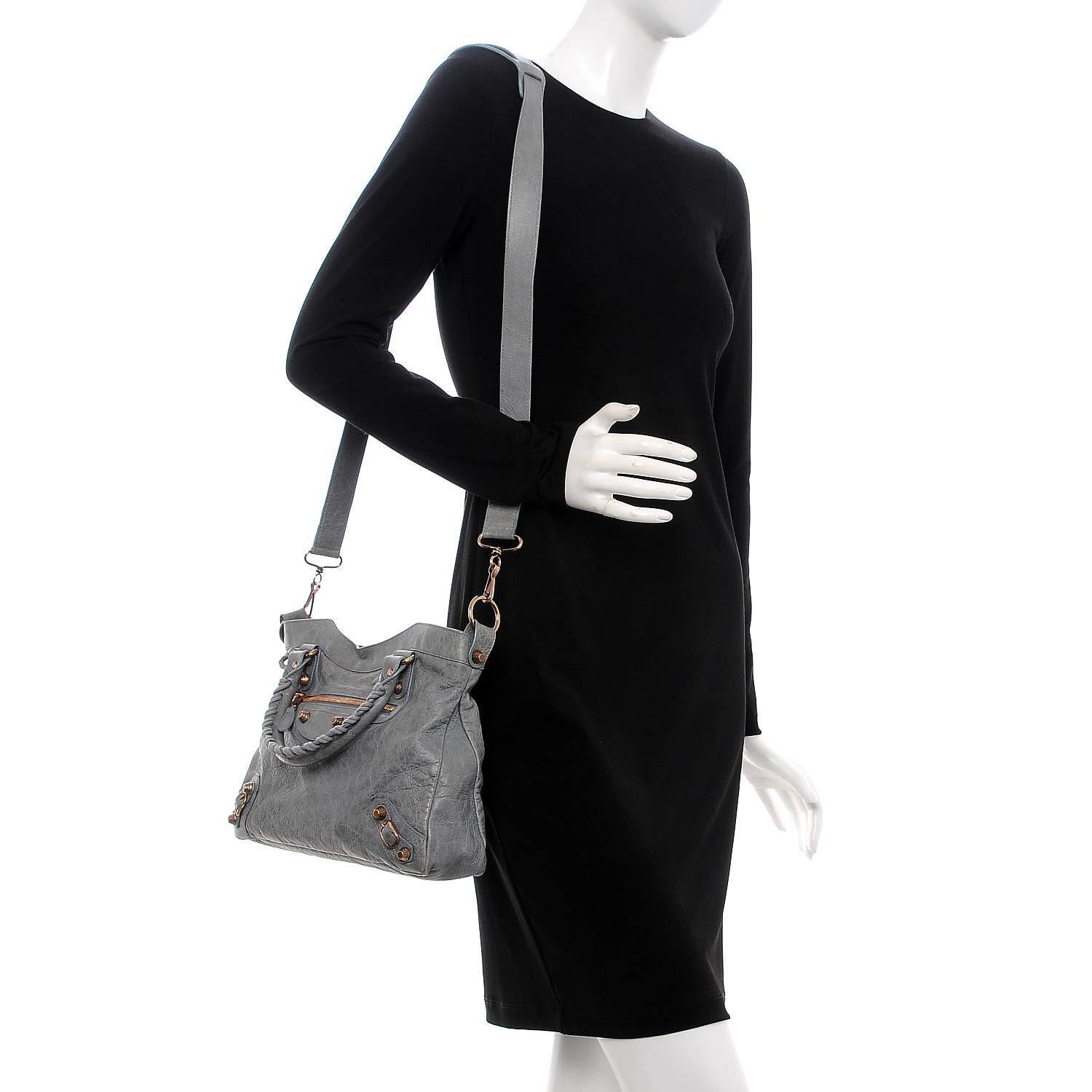 Balenciaga Agneau Giant 12 Rose Gold Hardware Town Ardoise 2 of 9