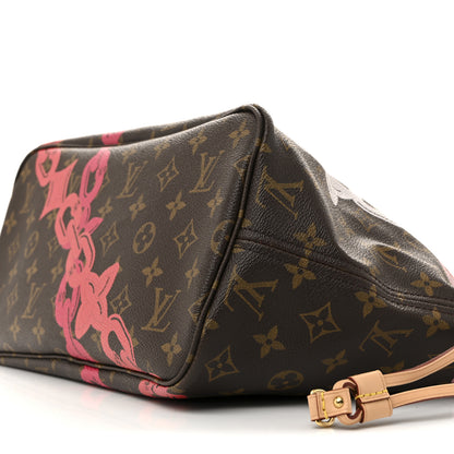 Louis Vuitton Monogram Bay Neverfull MM Rose Ballerine Poppy 12 of 16