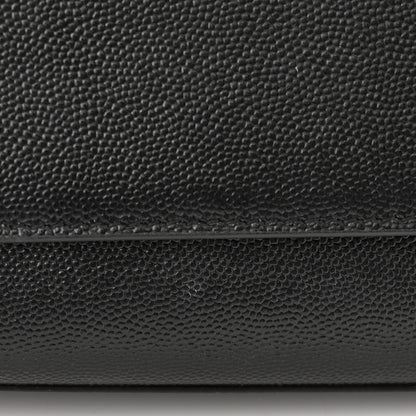 Saint Laurent Grain De Poudre Medium Classic Monogram Kate Satchel Black 11 of 11