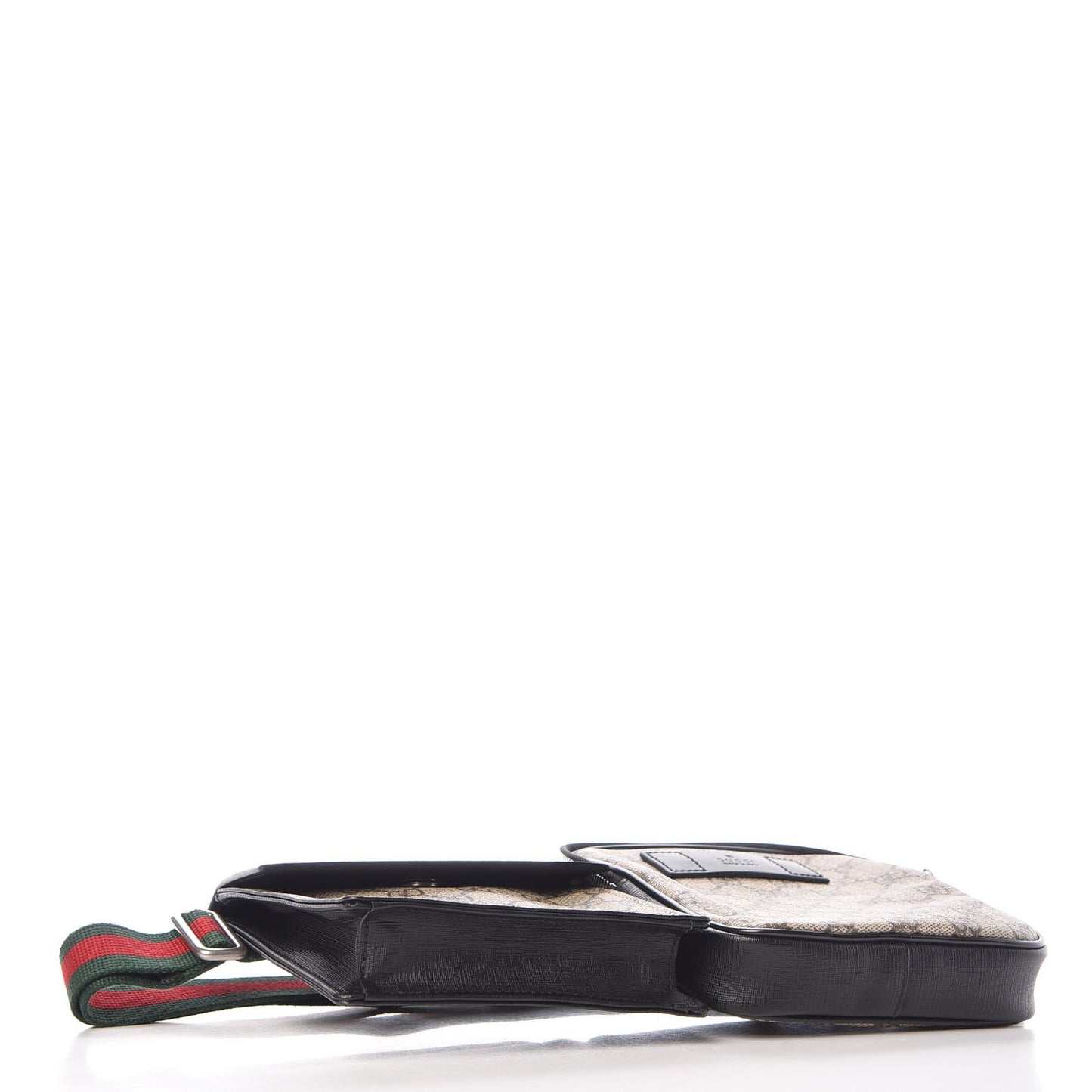 GG Supreme Monogram Web Belt Bag Black