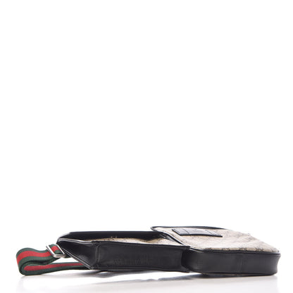 Gucci GG Supreme Monogram Web Belt Bag Black 4 of 10