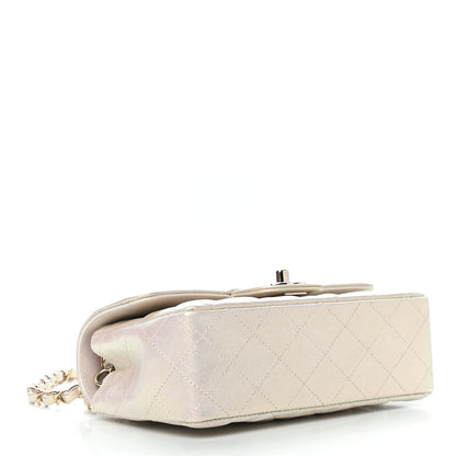 Chanel Iridescent Lambskin Quilted Mini Rectangular Flap Ivory 4 of 9