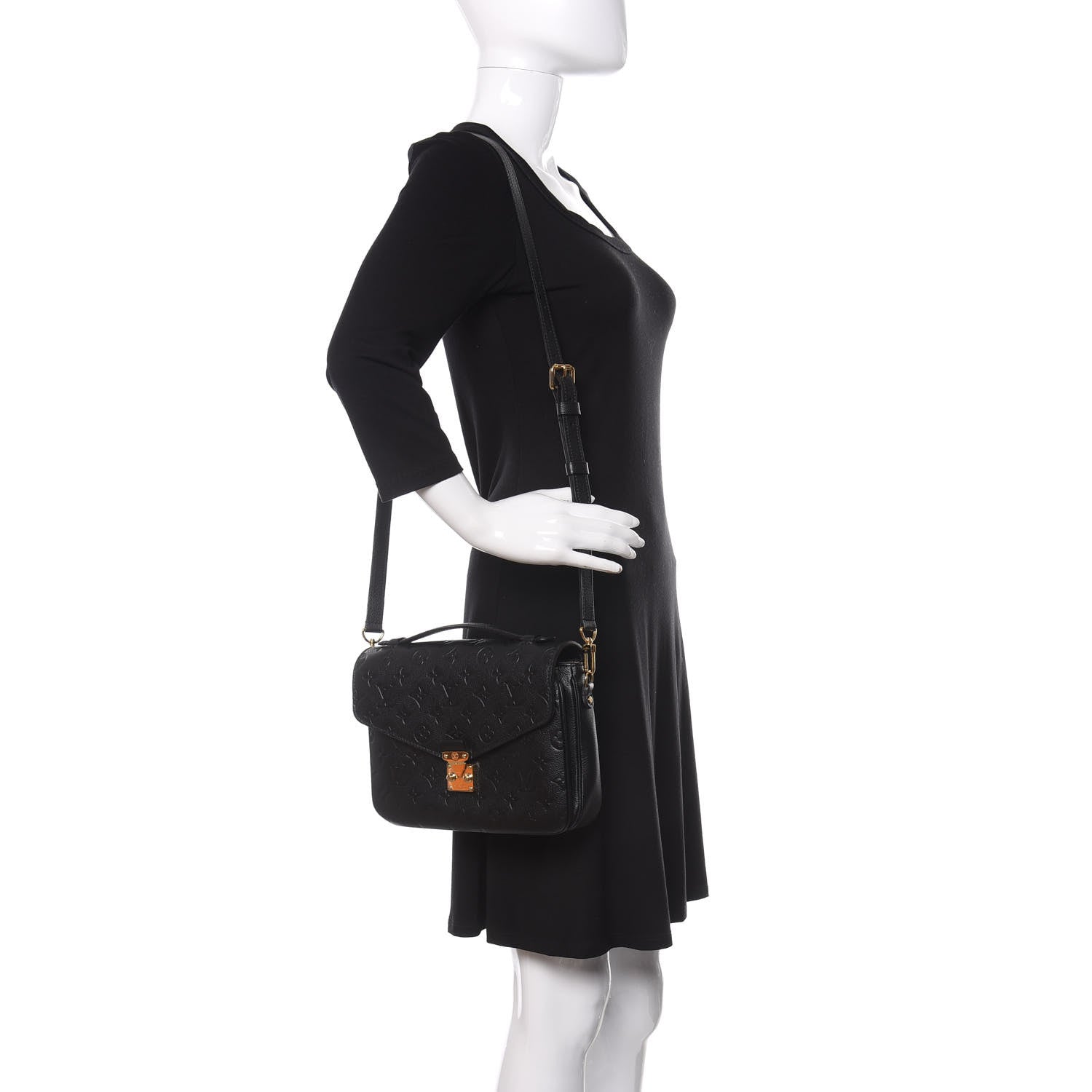 Louis Vuitton Empreinte Pochette Metis Black 2 of 10