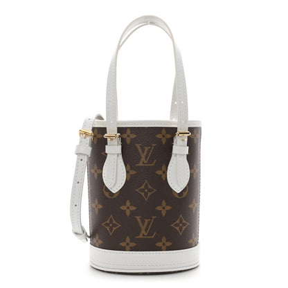 Louis Vuitton Monogram LV Match Nano Bucket Bag White 1 of 10