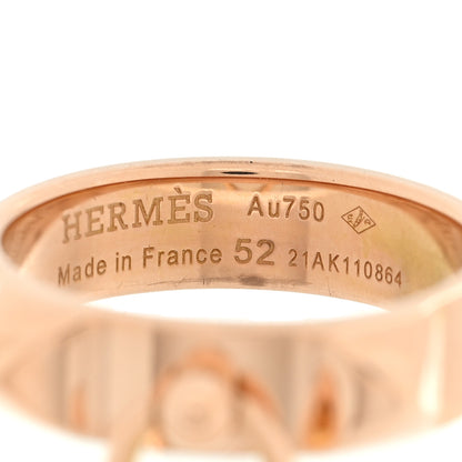 Hermes 18K Rose Gold PM Collier De Chien Ring 52 6 4 of 5