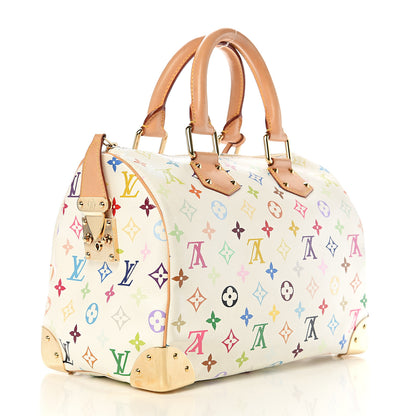 Louis Vuitton Monogram Multicolor Speedy 30 White 2 of 8