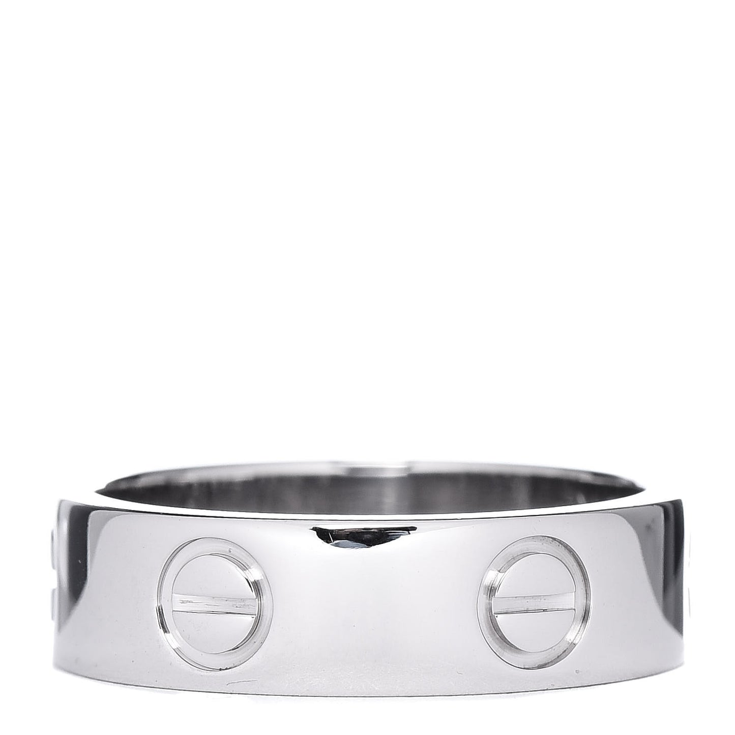18K White Gold 5.5mm LOVE Ring 53 6.25
