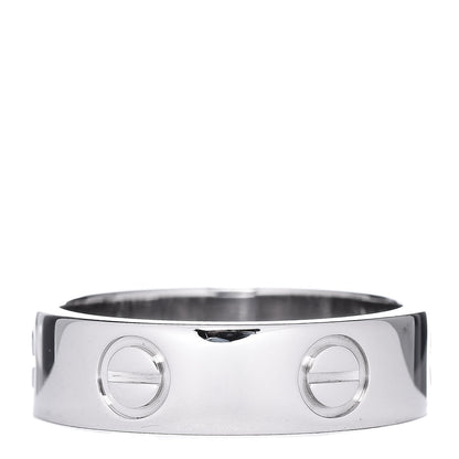Cartier 18K White Gold 5.5mm LOVE Ring 53 6.25 3 of 6