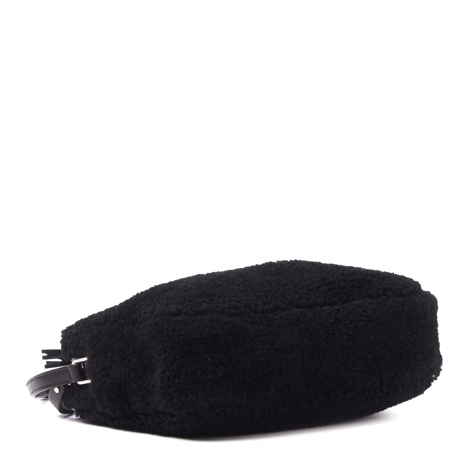 Saint Laurent Shearling Monogram Lou Camera Bag Black 3 of 7