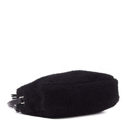 Saint Laurent Shearling Monogram Lou Camera Bag Black 3 of 7