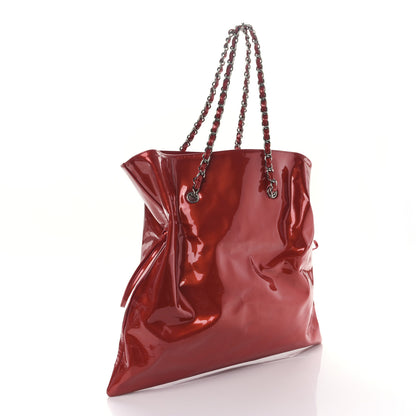 Chanel Patent Crystal Strass Bonbons Tote Red 3 of 9