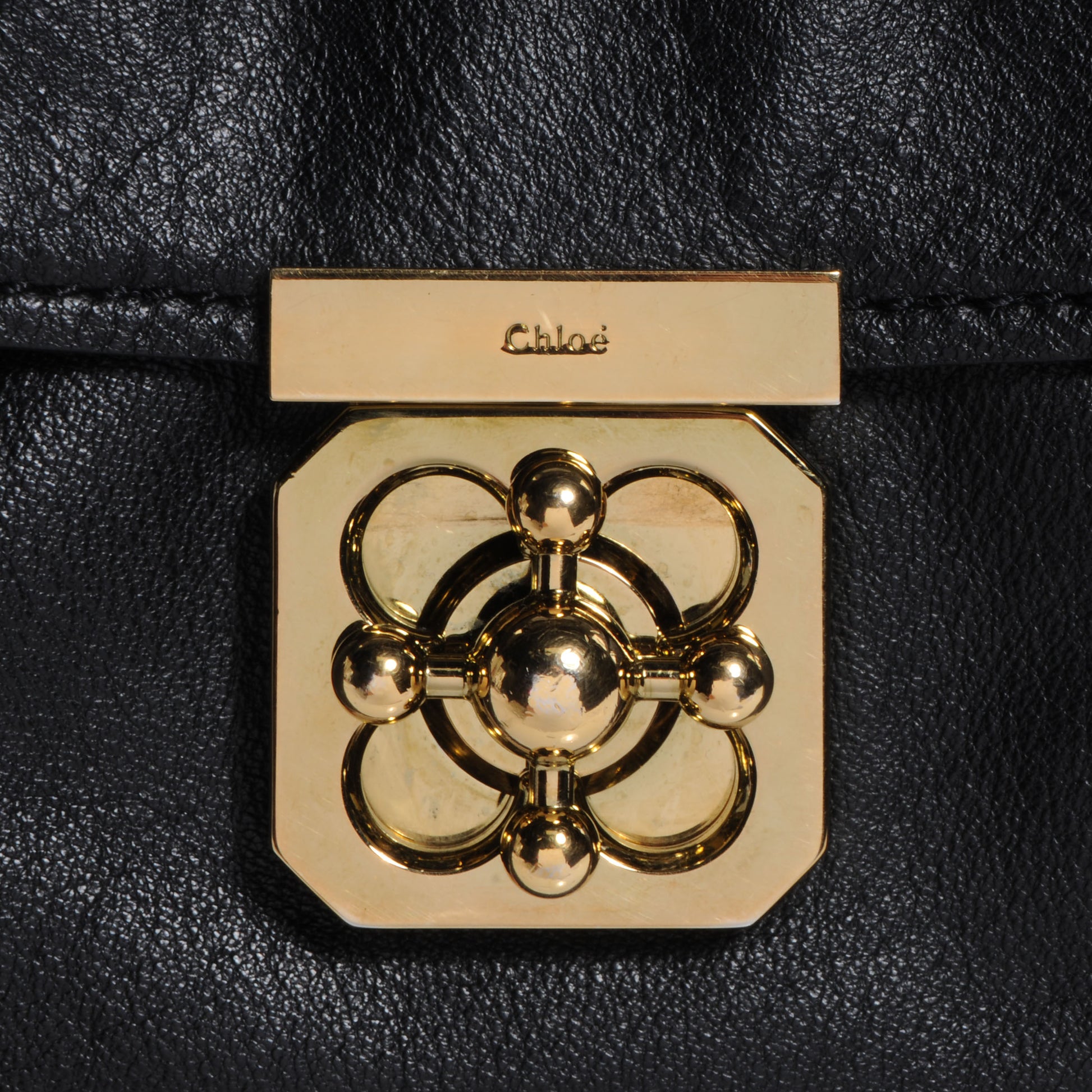 Chloe Calfskin Elsie Satchel Black 10 of 10