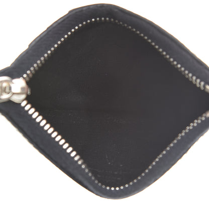Saint Laurent Calfskin Crocodile Embossed 5 Fragments Zip Pouch Card Holder Blue Marine 5 of 11