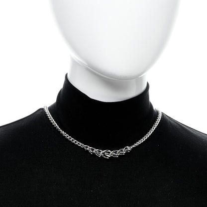Tiffany Sterling Silver Forge Graduated Link Necklace 2 of 4