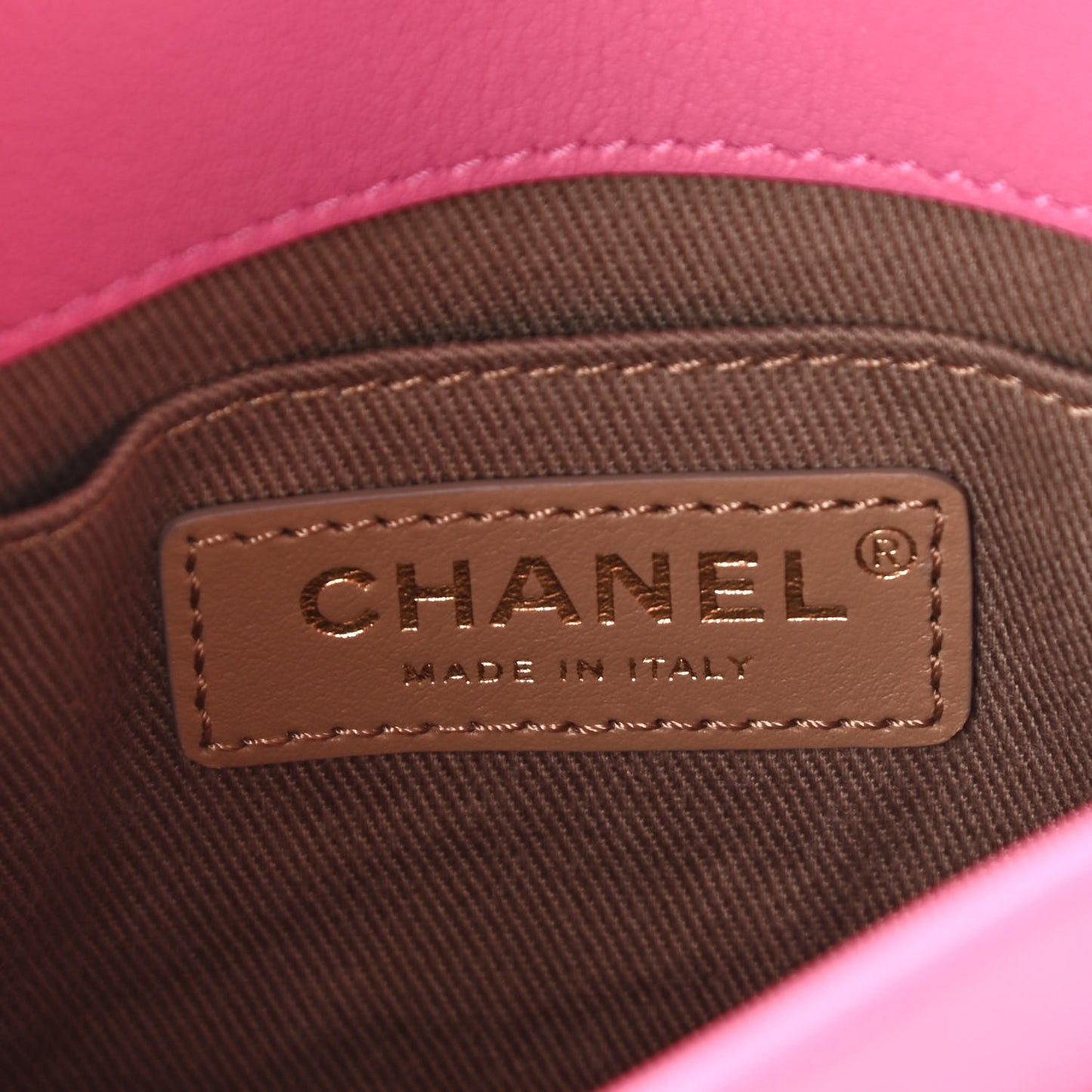 Goatskin Stitched Casual Trip Messenger Flap Pink