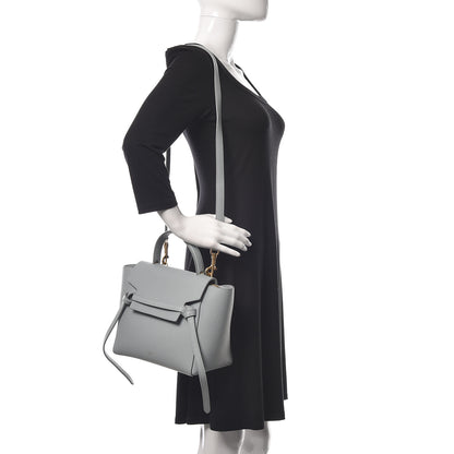 Celine Grained Calfskin Micro Belt Bag Cloud 2 of 10