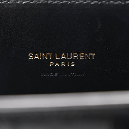 Saint Laurent Calfskin Crocodile Embossed Nano Sac De Jour Black 6 of 10