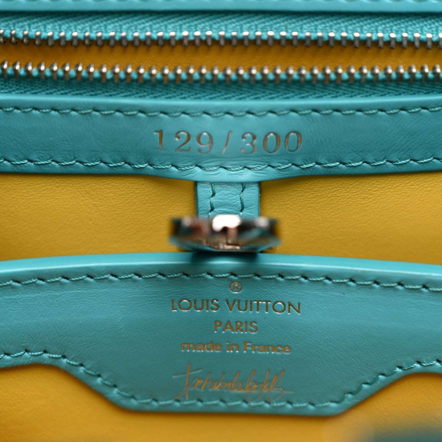Louis Vuitton Calfskin Lizard Artycapucines Tschabalala Self PM Multicolor 7 of 10