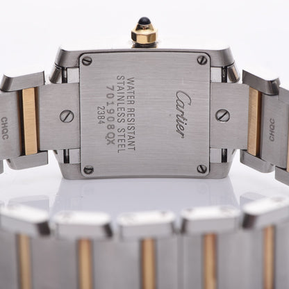 Cartier Stainless Steel 18K Yellow Gold 20mm Tank Francaise Quartz Watch 5 of 10