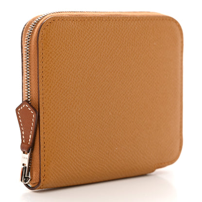 Hermes Epsom Silk'In Compact Wallet Sesame 3 of 12
