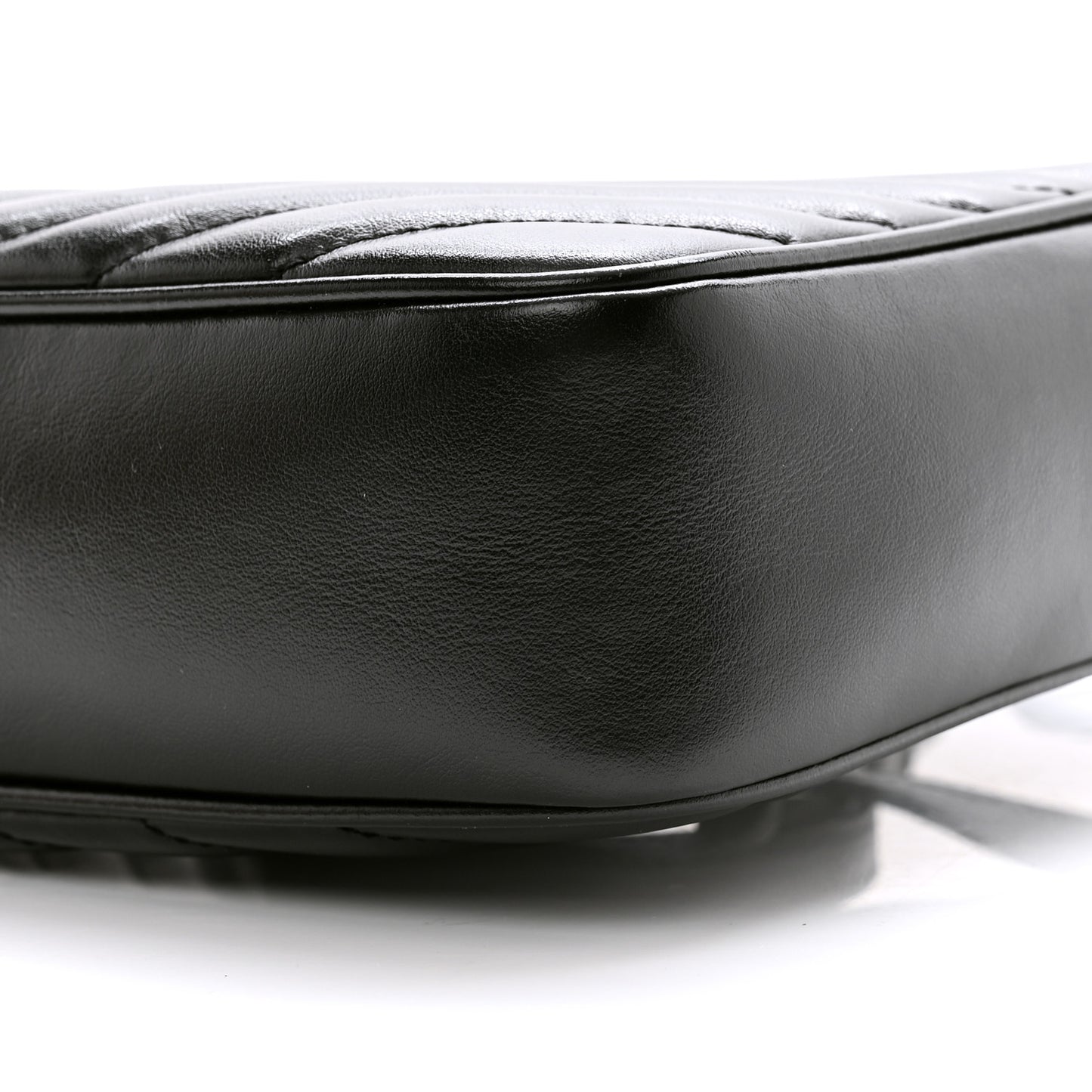 Calfskin Matelasse Monogram Lou Camera Bag Black
