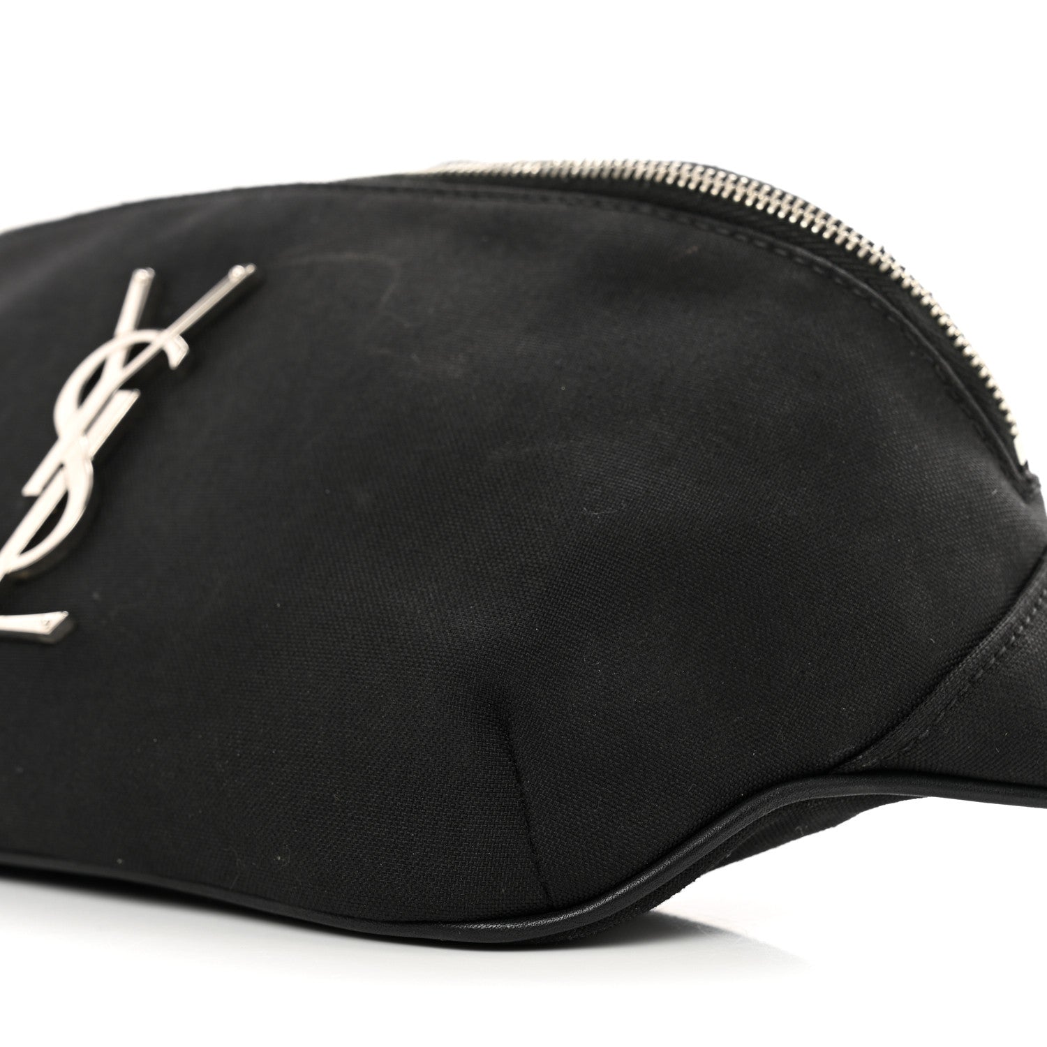 Saint Laurent Canvas Monogram Belt Bag Black 8 of 10