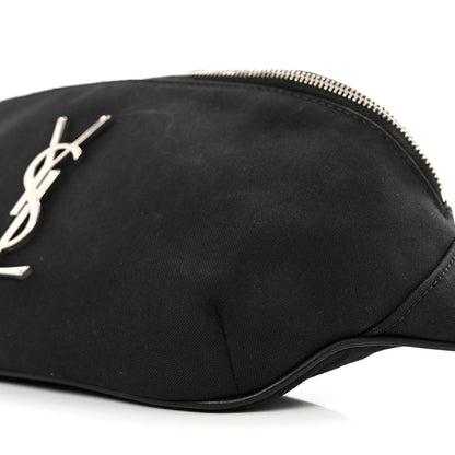 Saint Laurent Canvas Monogram Belt Bag Black 8 of 10