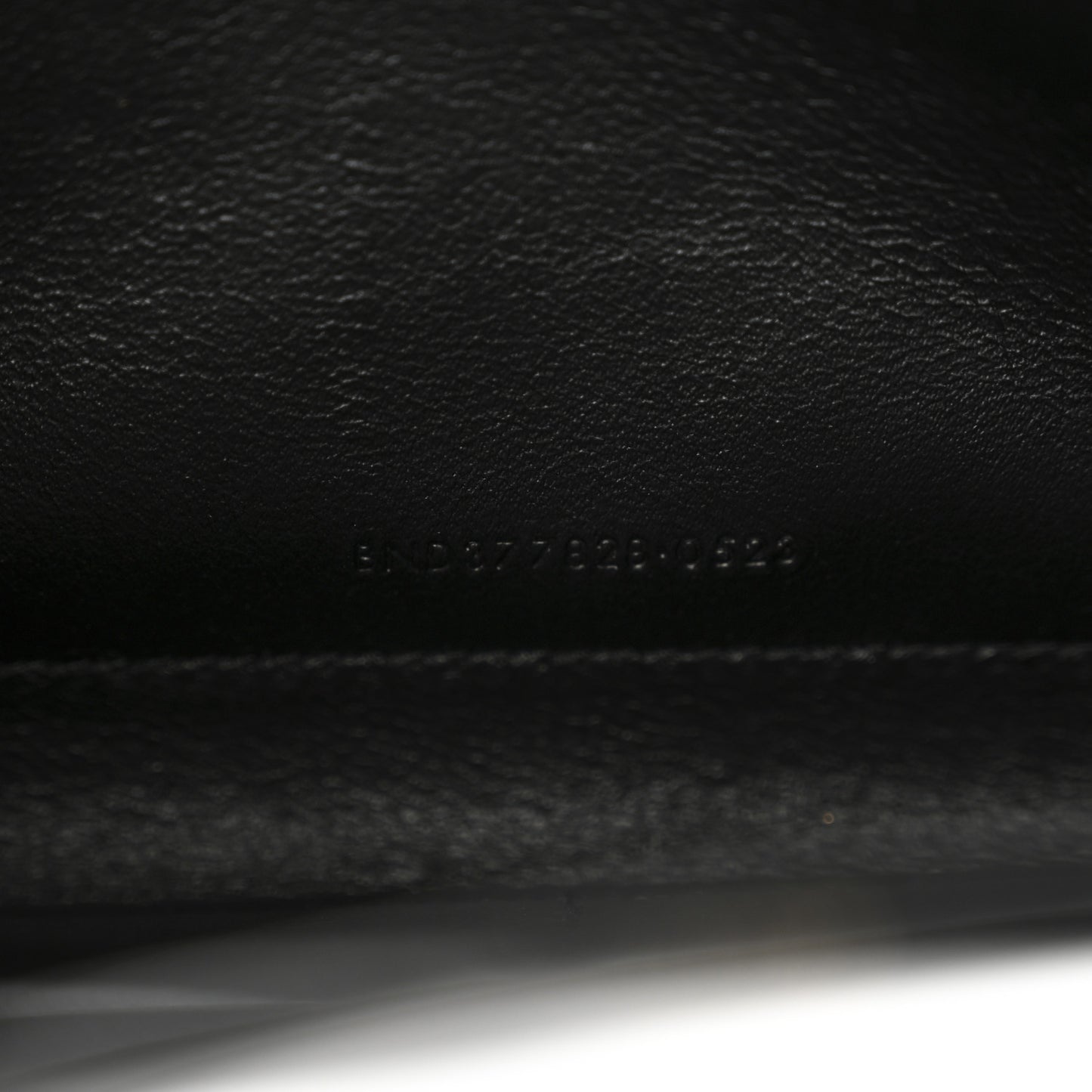 Lambskin Matelasse Chevron Monogram Chain Wallet Black