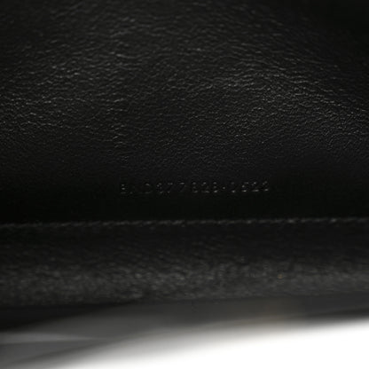 Saint Laurent Lambskin Matelasse Chevron Monogram Chain Wallet Black 7 of 11