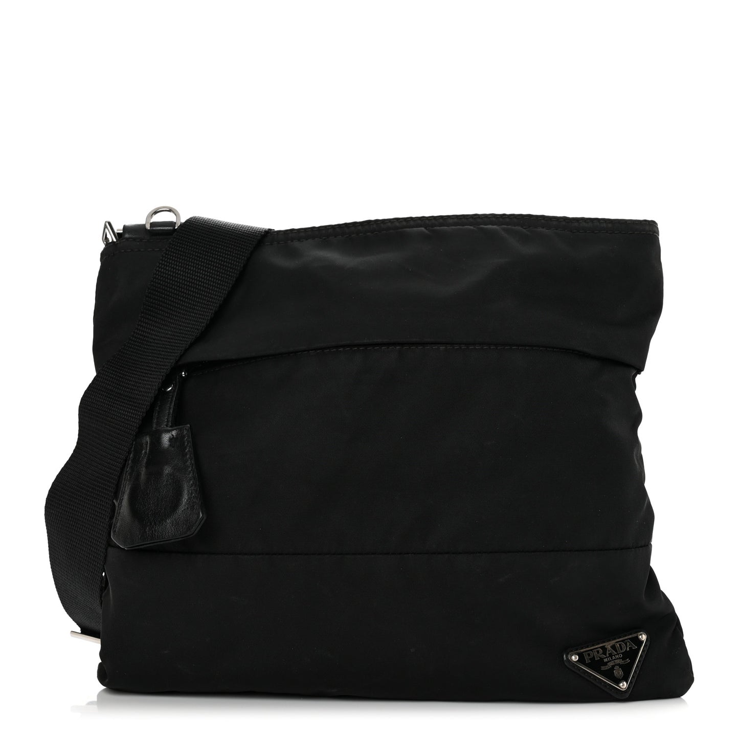 Tessuto Nylon Vela Messenger Bag Black