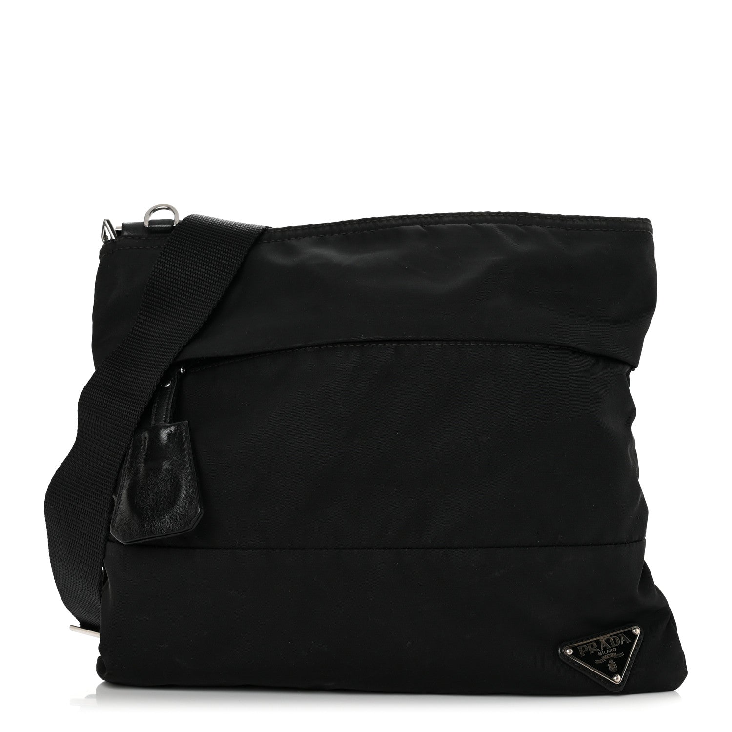 Prada Tessuto Nylon Vela Messenger Bag Black 1 of 11