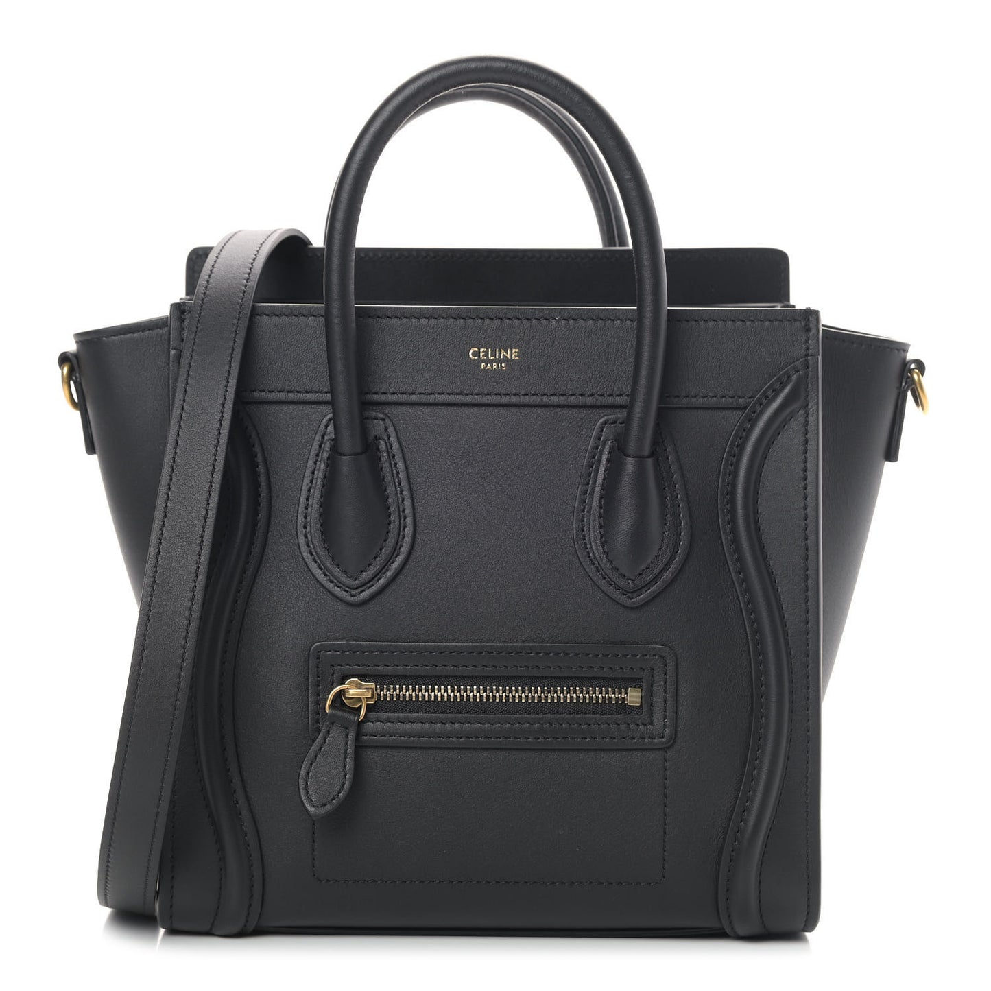 Smooth Calfskin Nano Luggage Black
