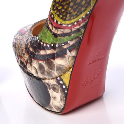 Christian Louboutin Python Masai Bianca 140 Pumps 36 Multicolor 12 of 15