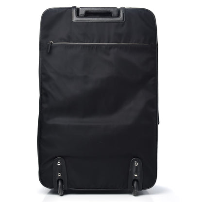 Prada Tessuto Nylon Saffiano Trolley Luggage Black 3 of 13