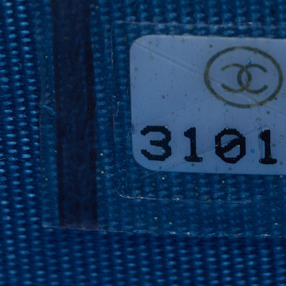 Chanel Caviar Quilted Card Holder Blue 8 of 8